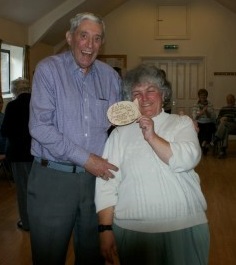 Bert presented with the gents lowest score plaque